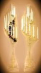 Brass Spiral Candelabra Set of 2